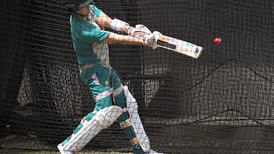 Australia batsman Steve Smith plays a shot during training at Melbourne Cricket Ground on Wednesday, December 30. AFP