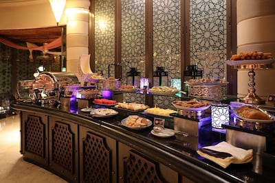 The dessert selection. Courtesy Khaymat Al Bahar