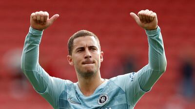 Eden Hazard has scored eight times in all competitions for Chelsea this season, including a goal in the 3-0 Premier League win over Southampton on Sunday. Reuters