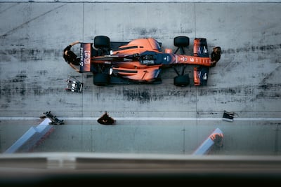 A2RL’s autonomous racecars are built on the Dallara Super Formula SF23 and use sensors, software agents and AI decision-making systems to race without a driver. Photo: A2RL