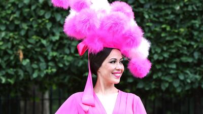 Racegoers during ladies day. Getty