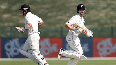 Kane Williamson, right, and BJ Watling of New Zealand shared a 104-run stand for the fifth wicket.