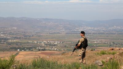 A stretch of territory along the Lebanese-Syrian border, near Akkar, Lebanon, on October 5, 2023. EPA