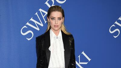 Amber Heard in Michael Kors Collection. AP
