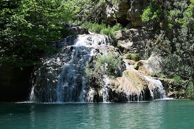 Visitors are free to swim in the water and explore the 15 freshwater lakes which give the area its name - Polylimnio translates to many lakes. Getty Images