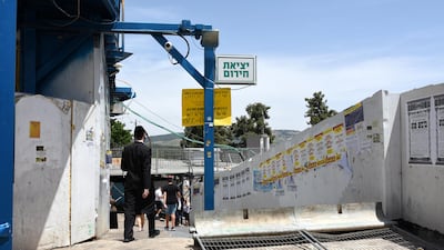 Worshippers were packed together on the ramp before some fell and dozens were crushed to death. Rosie Scammell for The National