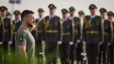 'Had a great conversation with @Potus,' Ukrainian President Volodymyr Zelenskyy tweeted after the conversation. 'Thanked for the unwavering US support for Ukrainian people — security and financial.' AP