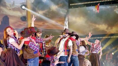 Nedjim Maatallah performs on The X Factor. Courtesy MBC