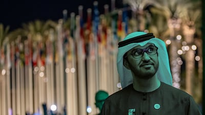 Cop28 President Dr Sultan Ahmed Al Jaber during the 2023 United Nations Climate Change Conference in Dubai. EPA