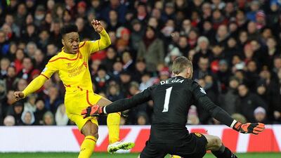 Raheem Sterling is trying to engineer an exit from Liverpool to Manchester CIty this summer. Peter Powell / EPA