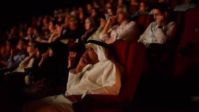 Aflam audience members. Despite the growing interest in independent films there are still very few, if any, shown on the big screens in the UAE. Courtesy Aflam film club