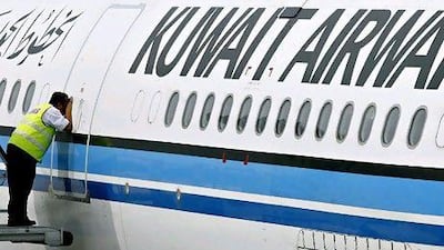 Kuwait's cabinet has approved an amended draft law for the partial privatisation of Kuwait Airways. TENGKU BAHAR / AFP