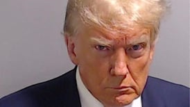 Donald Trump appears in a police booking mugshot released by the Fulton County Sheriff's Office in Atlanta, Georgia. Reuters