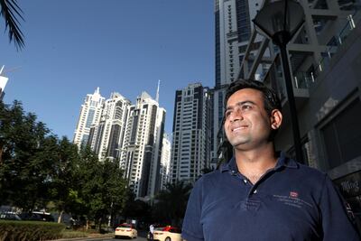 Vikas Pahuja, a resident of Business Bay. Chris Whiteoak / The National