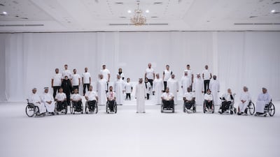 Sheikh Mohammed bin Rashid, Vice President and Ruler of Dubai, receives members of the UAE paralympic team. Twitter