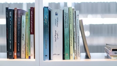 The books meant to be donated are titles requested by university students in Iraq, covering a number of subjects from art history to theatre to world literature. Reem Mohammed/The National