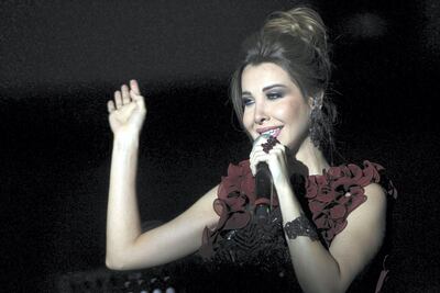 Lebanese singer Nancy Ajram is also gearing up for a new release. AFP