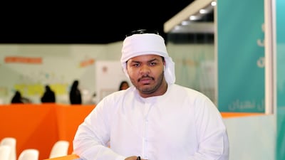 Mohammed Faisal, a student at Colleges of Higher Technology, is studying in aviation engineering and also believes the private sector offers more opportunities for career growth. Chris Whiteoak / The National