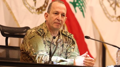 Army Commander General Rodolphe Haykal. Photo: @LebarmyOfficial / X
