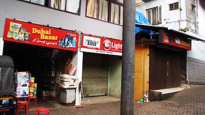 Shops in Kannur, Kerala, reflect the influence of the expatriate workers who made money in the Gulf states. John Henzell