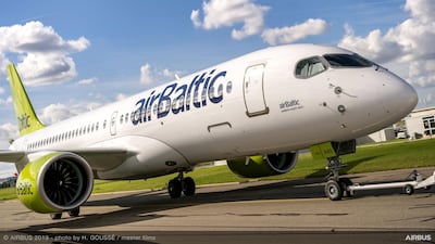 An Airbus A220-500 on display at the Paris Airshow 2019. Courtesy: Airbus