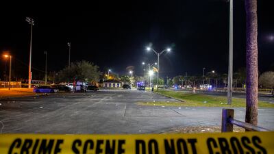 Marijuana was found at the scene of the shooting in Lakeland, Florida, on Monday evening. EPA