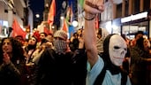 Pro-Palestinian demonstrators attend a nationwide protest on Dam Square in Amsterdam on the third anniversary of the Hamas-led attacks on Israel of October 7, 2023. EPA