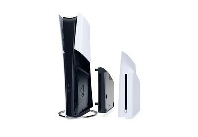 The digital version of the new PlayStation 5 will give gamers the option to attach a separate disc drive. Photo: Sony Interactive Entertainment