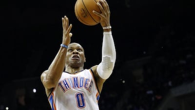 Russell Westbrook averaged 21.8 points per game last season for the Oklahoma City Thunder. Sue Ogrocki / AP