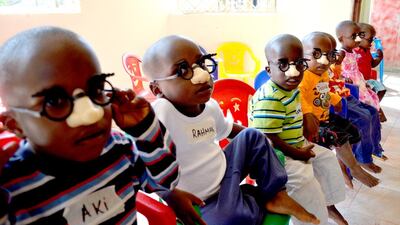 Dubomedy and Clowns Who Care have helped rescued children in Uganda. Courtesy Dubomedy