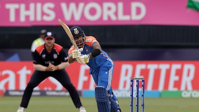 India's Suryakumar Yadav hit two fours and two sixes during his knock. AP