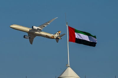 Etihad Airways is offering insurance for international passengers, valid from July to December. Bloomberg
