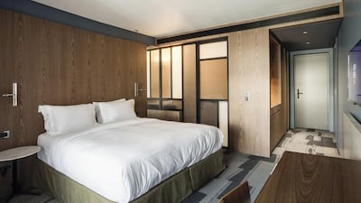 The superior deluxe room at AthensWas Hotel in Athens, Greece. M Nikitaki