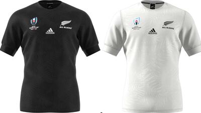 14: New Zealand – Here we go. From the kit supplier who produced the 'blackest' All Blacks shirt four years ago, Adidas have "teamed up with D-3" to give the wearer, and I suppose the tackler – the feeling of running your fingers through a pile of ferns. The only problem is, its black – and that's a hard colour to notice the texture. The white one works. Image via rugbyworldcup.com