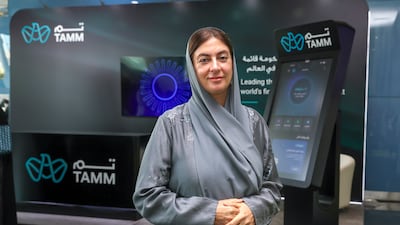 Ruba Al Hassan, director general at the Department of Government Enablement. Victor Besa / The National