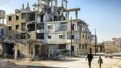 Khaled Al Halabi was a senior security official in Raqqa until 2013 before it was taken over by ISIS. Thibault Lefébure for The National