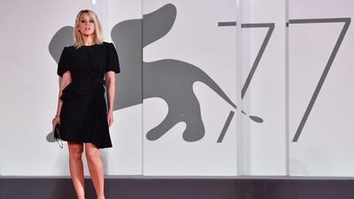 French actress Ludivine Sagnier arrives for the screening of 'Spy No Tsuma' at the 77th Venice Film Festival on September 9, 2020. AFP