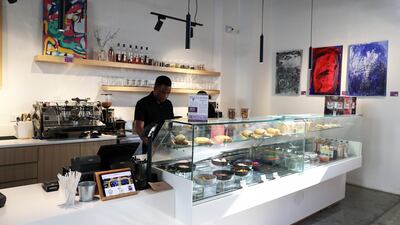 The coffee shop at Mawaheb in Al Quoz is open to all. Pawan Singh / The National