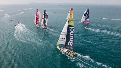 Many Volvo Ocean Race hands conceded to being laid low by the “super-violent” conditions during Leg 4 of the around-the-world sailing race. (Ainhoa Sanchez/Getty Images)