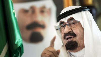King Abdullah bin Abdulaziz was admitted to hospital and diagnosed with pneumonia. Brendan Smialowski / AP Photo
