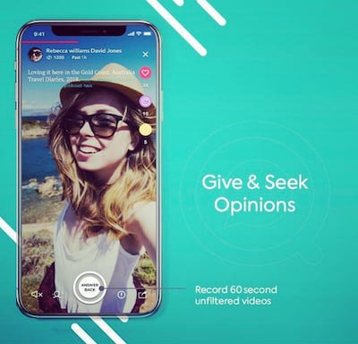1TAM allows users to create 60-second videos that other users can then reply to directly, also via video.