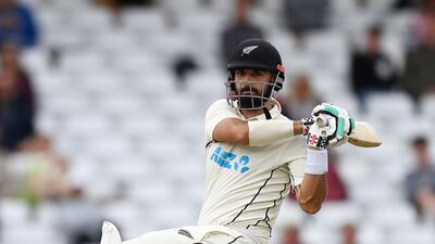 Daryl Mitchell finished Day 4 unbeaten on 32 with New Zealand leading by 238 runs with three wickets in hand in their second innings. Getty