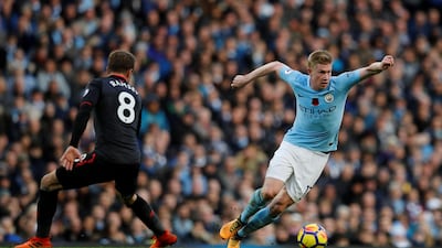 Centre midfield: Kevin de Bruyne (Manchester City) – Outstanding again, the Belgian showed his passing range and delivered the opening goal in the 3-1 win against Arsenal. Phil Noble / Reuters