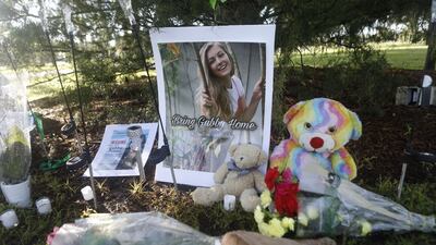 The couple had left her home state of New York last summer, but Mr Laundrie returned alone in the van on September 1. AFP