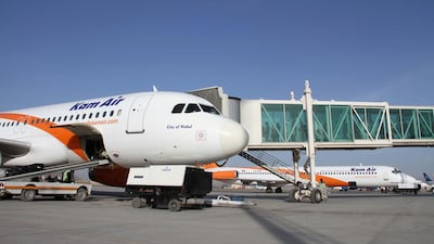 A Kam Air plane at Kabul International Airport in Afghanistan. EPA