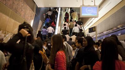 Metro incident shows the RTA needs to improve its breakdown management. Photo: Razan Alzayani / The National