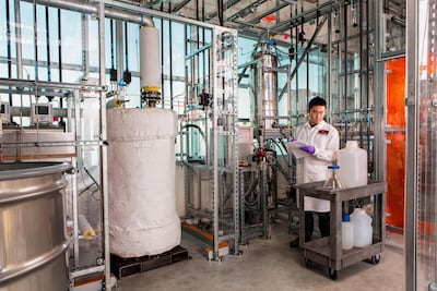 Origin is attempting to help turn back the rising tide of plastic pollution plant. Courtesy Origin Materials