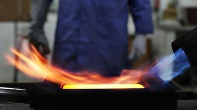 Kaloti Jewellery Group will build a $60 million gold refinery and mint in Dubai. It will be the Middle East's biggest. Delores Johnson / The National