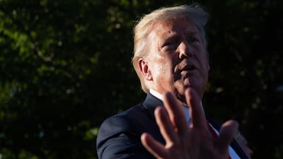 US President Donald Trump attends the Congressional Picnic on the South Lawn of the White House in Washington, DC, on June 21, 2019. AFP