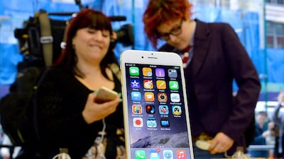 3rd - Apple. Q3 sales: 38.1m. 8.4% market share, up from 6.7% in Q3 2013. Saeed Khan / AFP